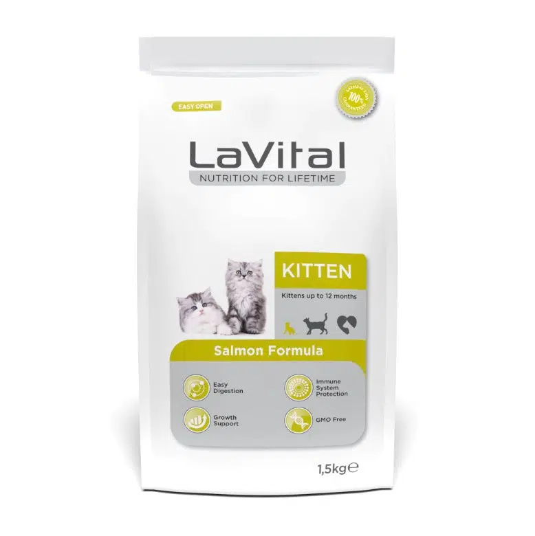 LaVital Kitten Somonlu Yavru Kedi Maması 1.5 Kg