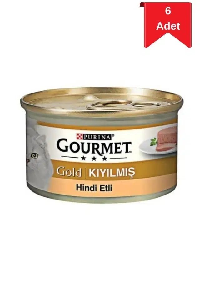Gourmet Gold Kıyılmış Hindili Kedi Konservesi 85 Gr X 6 Adet