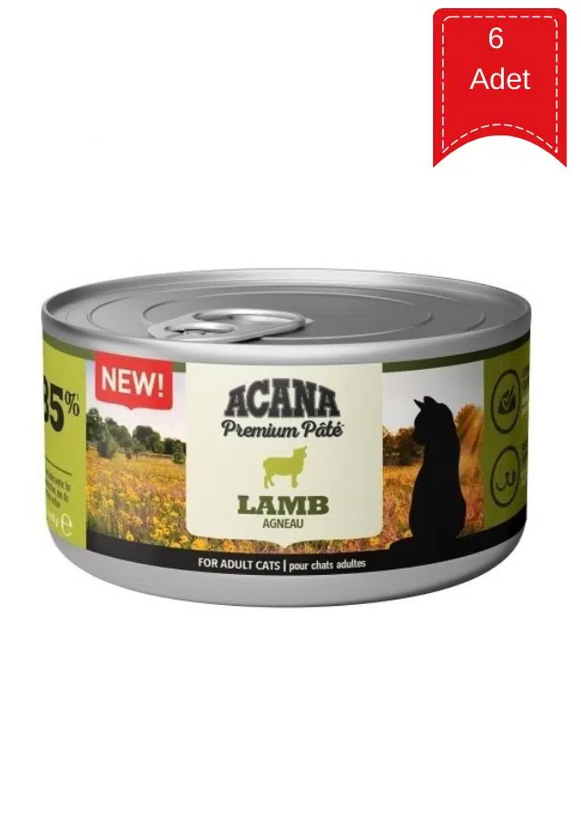 Acana Premium Pate Adult Kuzu Etli Ezme Yetişkin Kedi Konservesi 85 Gr X 6 Adet