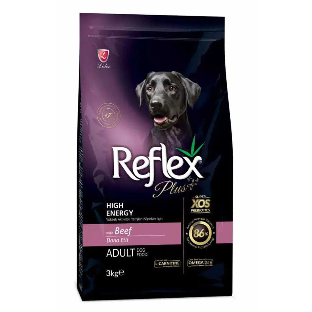 Reflex Plus High Energy Adult Dana Etli Yetişkin Köpek Maması 3 Kg