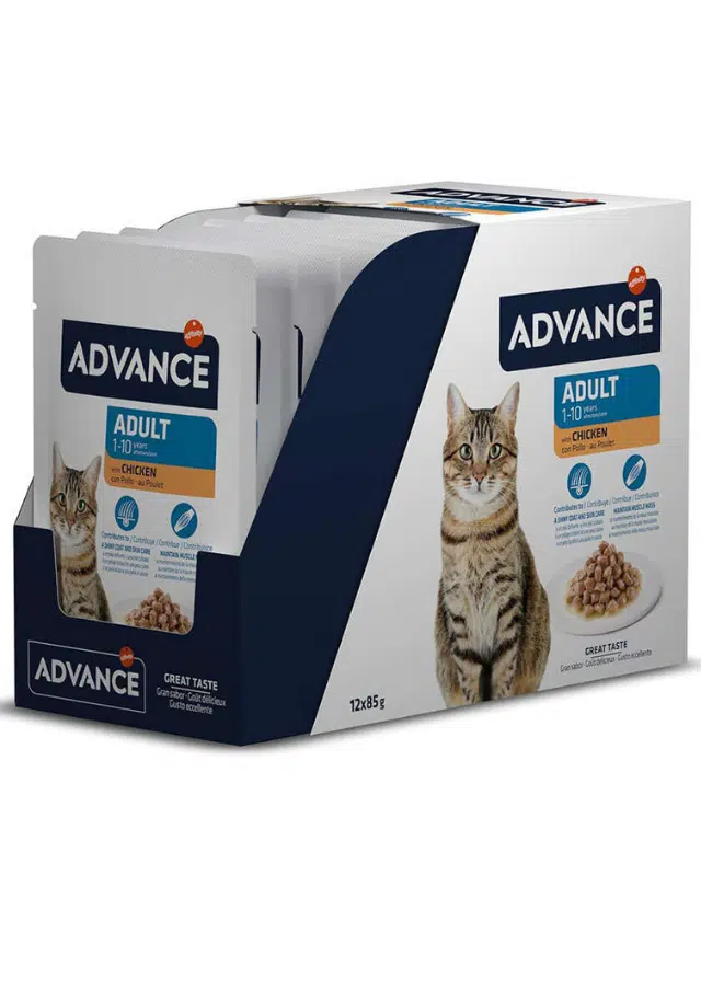 Advance Adult Chicken Tavuklu Kedi Yaş Maması 85 Gr X 12 Adet
