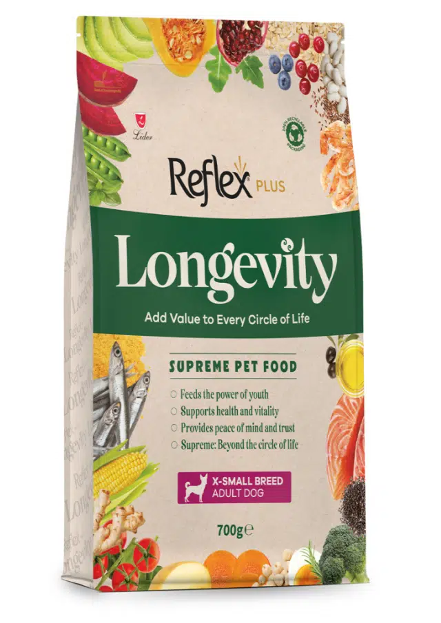 Reflex Plus Longevity Hipoalerjenik Balıklı Çok Küçük Irk Yetişkin Köpek Maması 700 Gr