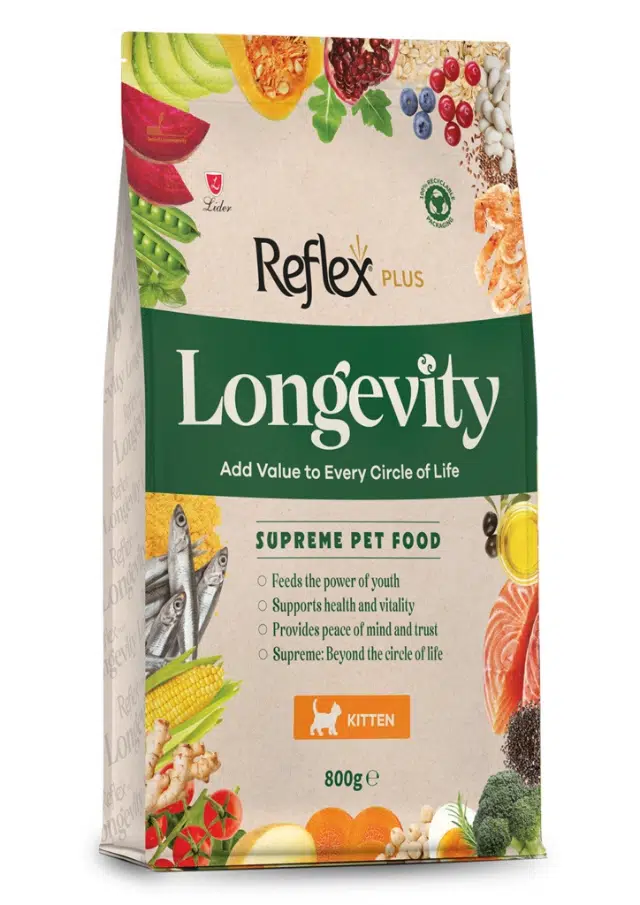Reflex Plus Longevity Kitten Balıklı Hipoalerjenik Yavru Kedi Maması 800 Gr