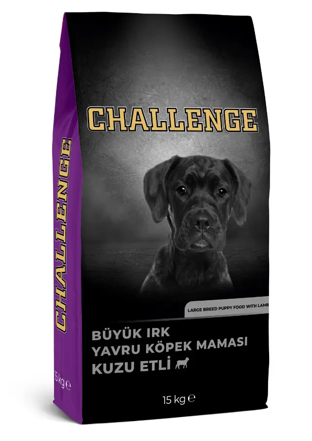 Challenge Kuzu Etli Büyük Irk Yavru Köpek Maması 15 Kg