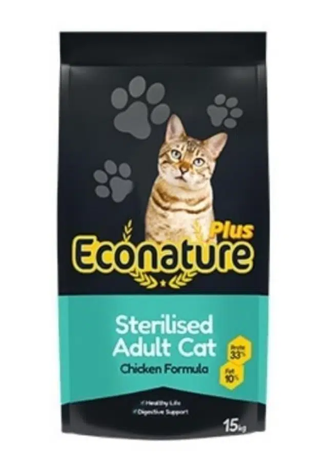 Econature Plus Tavuklu Kısırlaştırılmış Kedi Maması 15 Kg