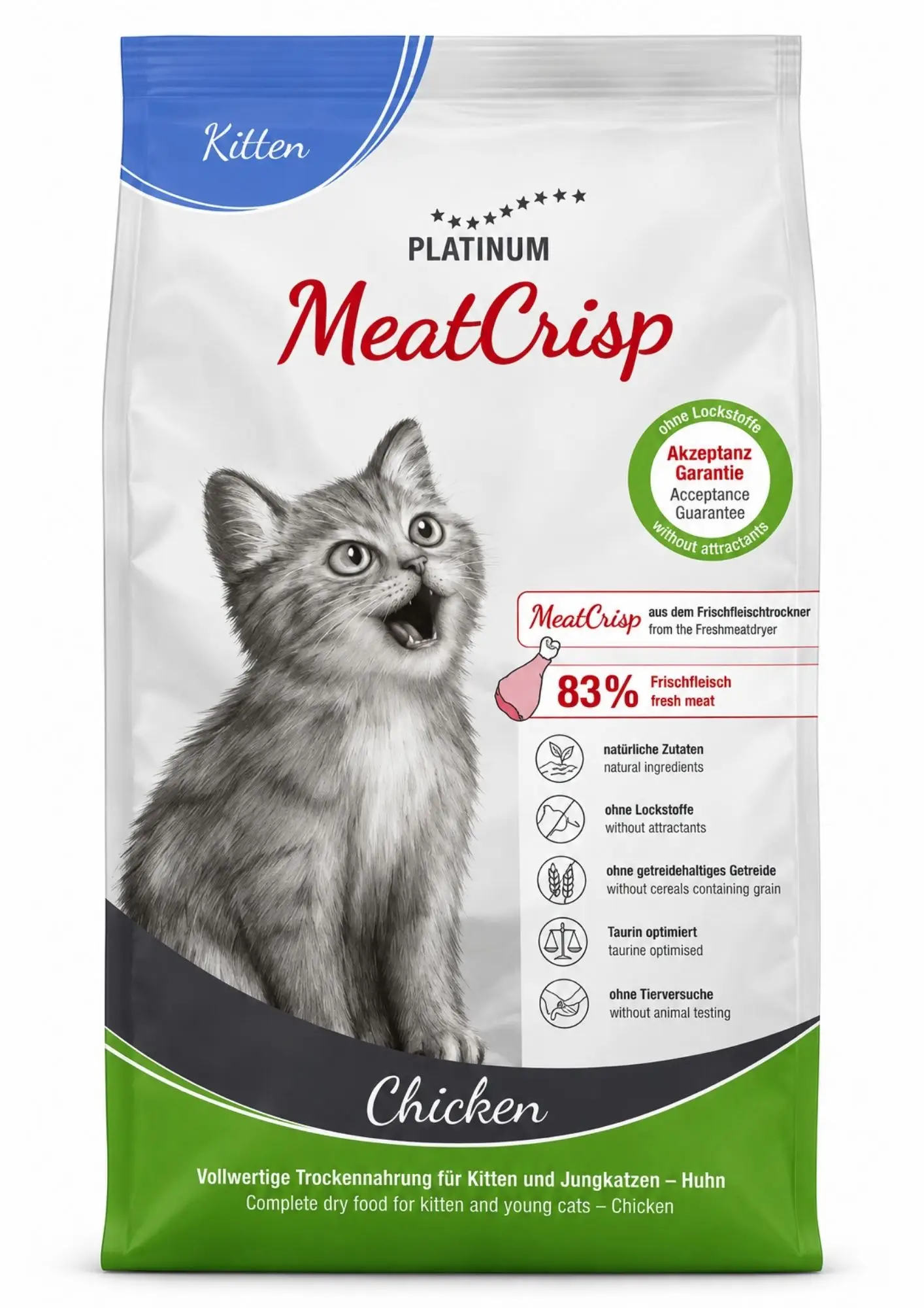 Platinum MeatCrisp Tavuklu Yavru Kedi Maması 3 Kg