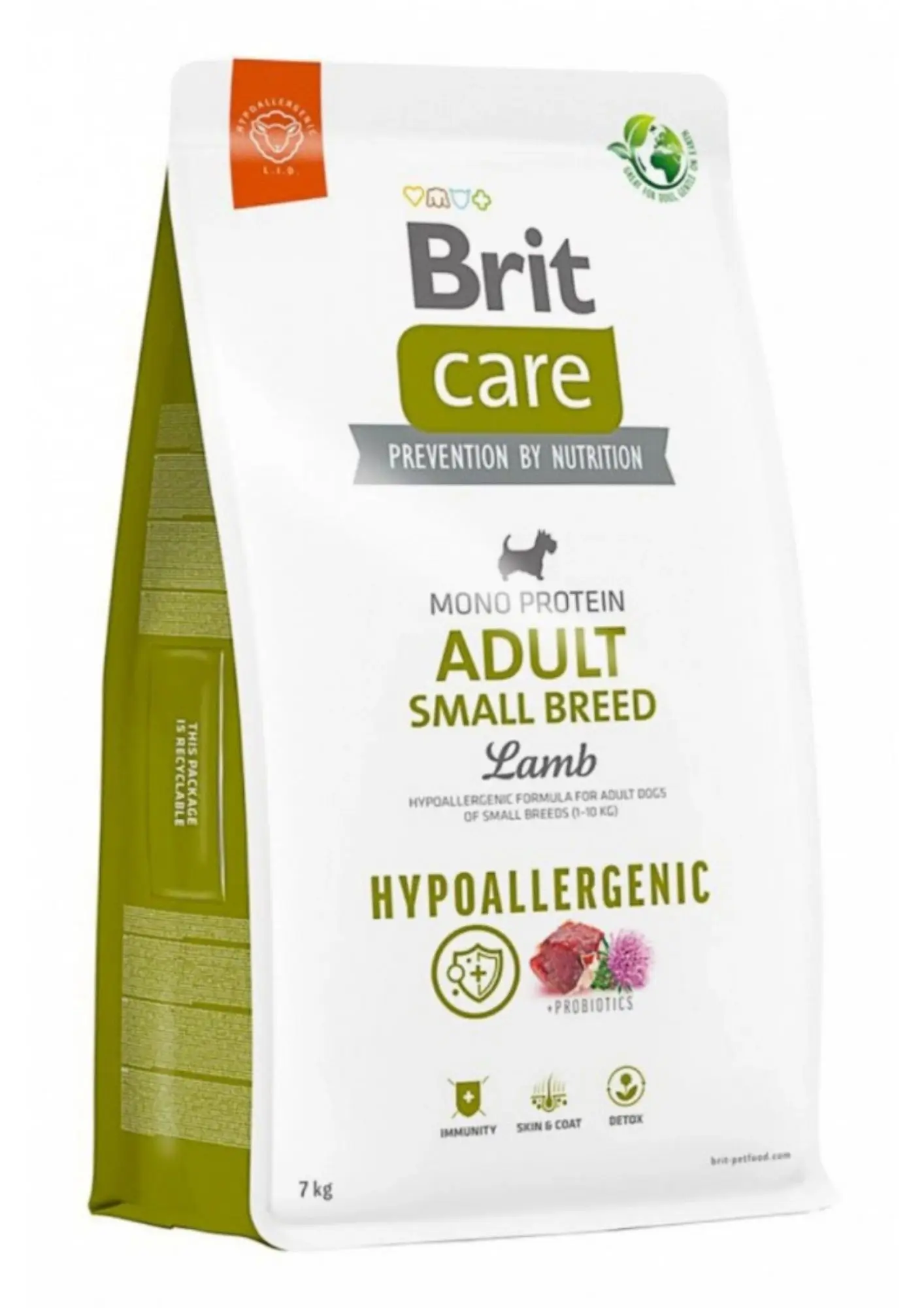 Brit Care Hipoalerjenik Kuzu Etli Ve Pirinçli Küçük Irk Yetişkin Köpek Maması 7 Kg