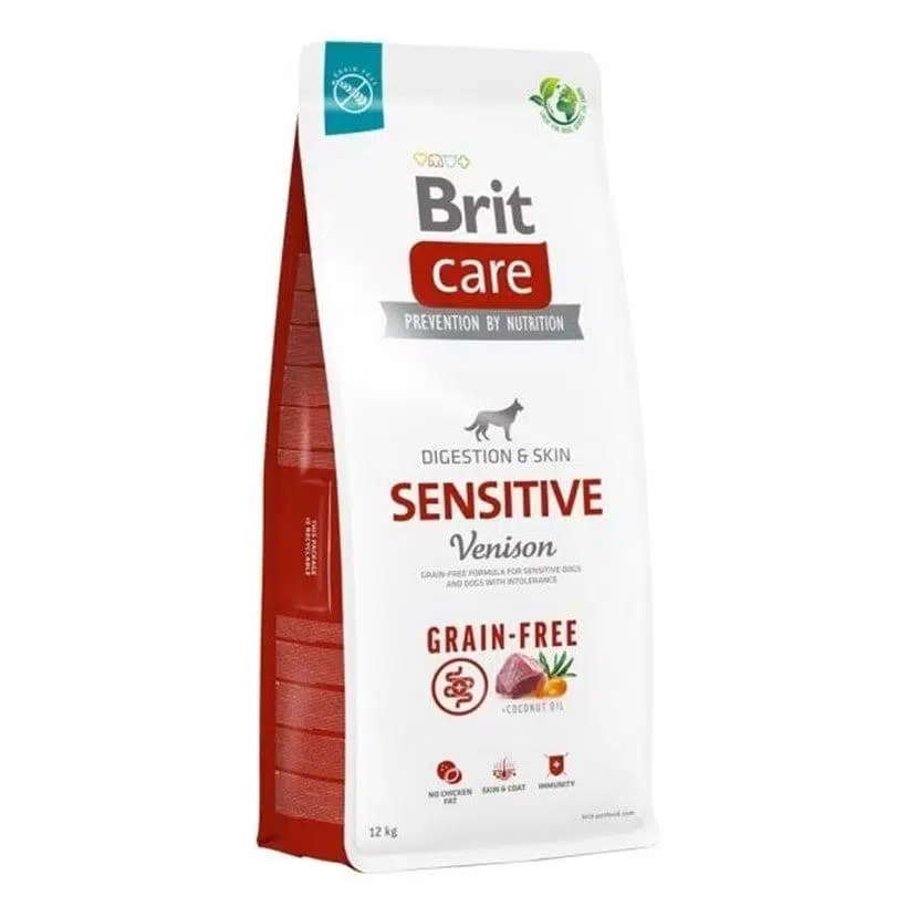 Brit Care Tahılsız Venison Sensitive Adult Hassas Geyik Etli Yetişkin Köpek Maması 12 Kg