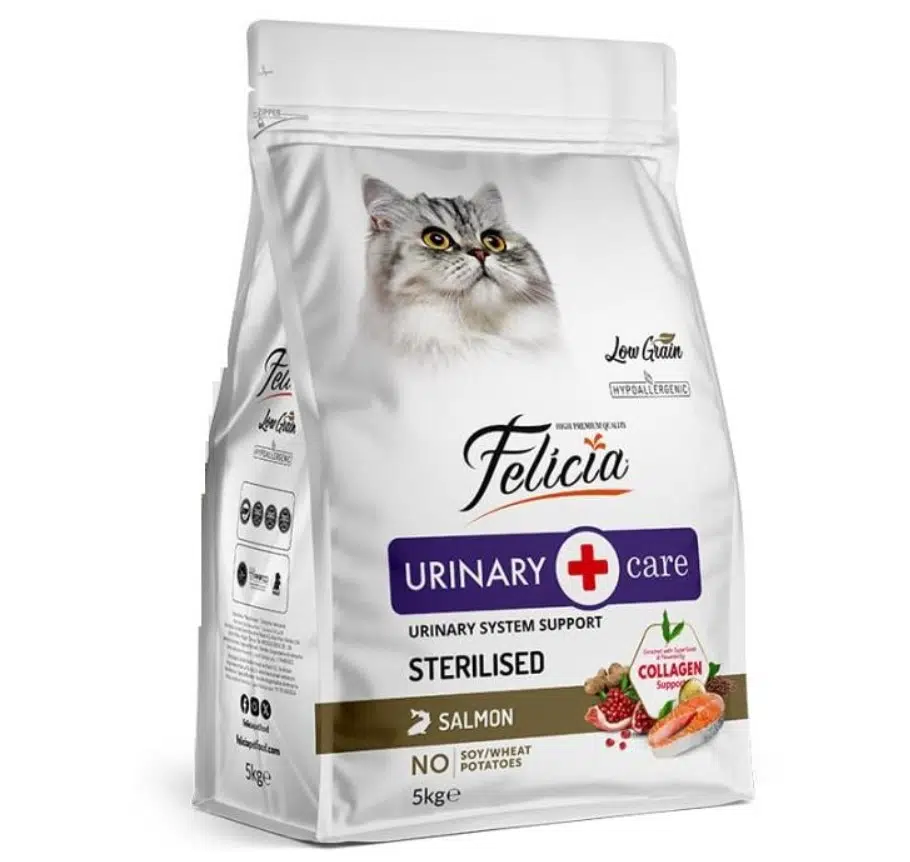 Felicia Az Tahıllı HypoAllergenic Urinary Sterilised Somonlu Kısırlaştırılmış Kedi Maması 5 Kg