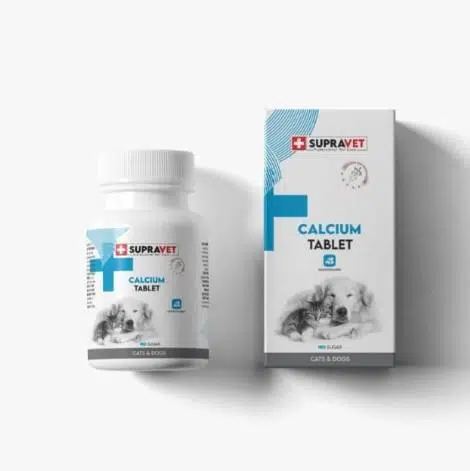 Supravet Calcium Kedi Ve Köpekler İçin Kalsiyum Tablet 75 Adet