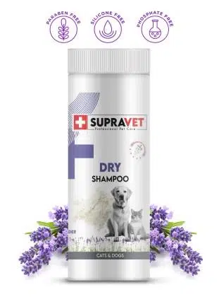 Supravet Dry Shampoo Lavanta Özlü Kedi Köpek Toz Şampuan 150 Ml