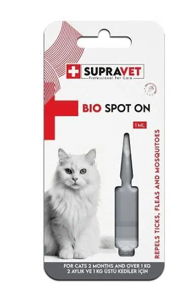 Supravet Kedi Deri Ve Tüy Bakım Dış Parazit İçin Bitkisel Damla 1 Ml