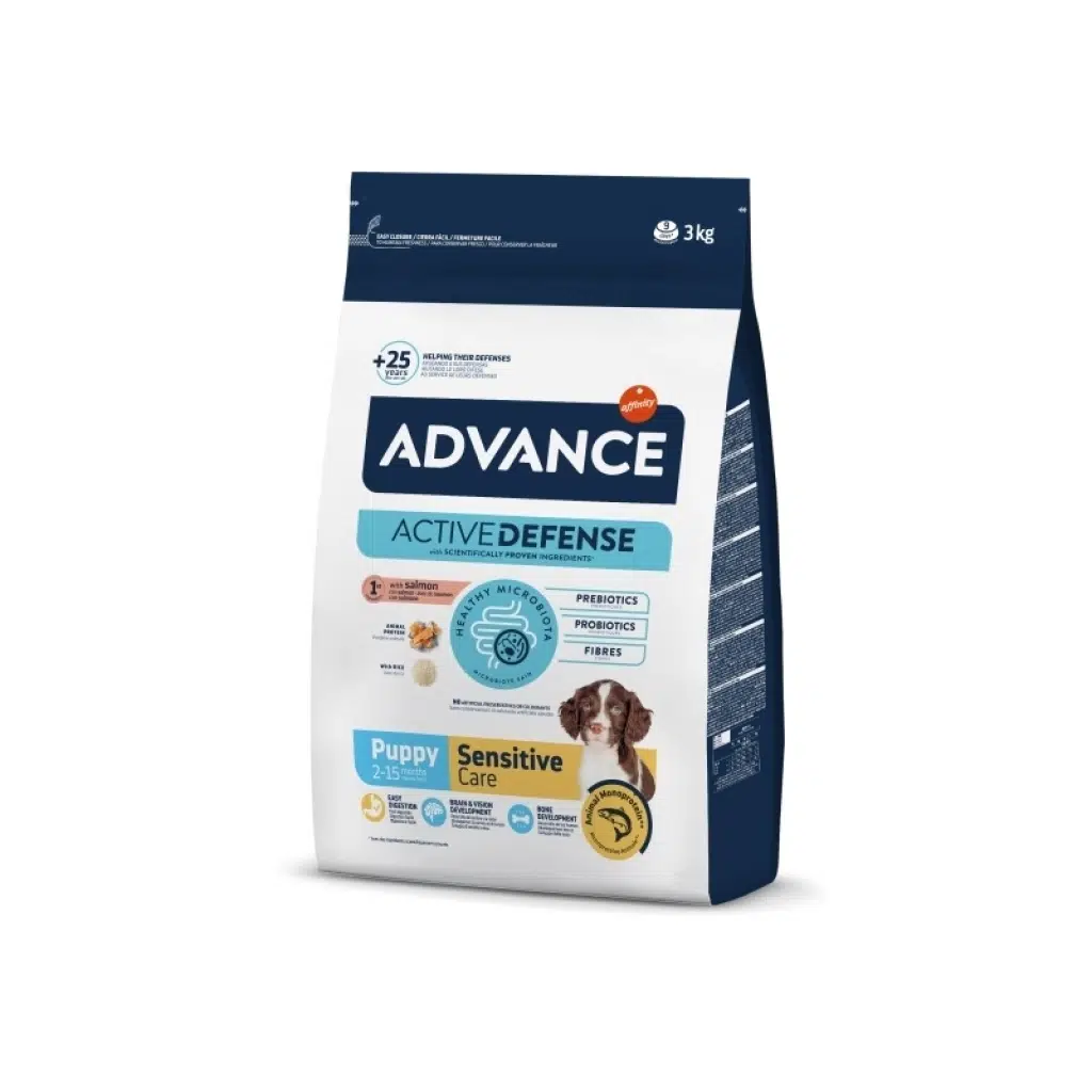 Advance Puppy Sensitive Somonlu Hassas Yavru Köpek Maması 3 Kg