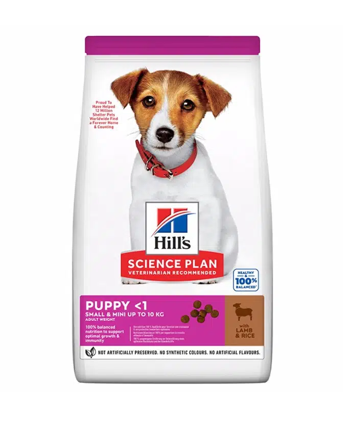Hills Small Puppy Kuzu Etli ve Pirinçli Küçük Irk Yavru Köpek Maması 1.5 Kg