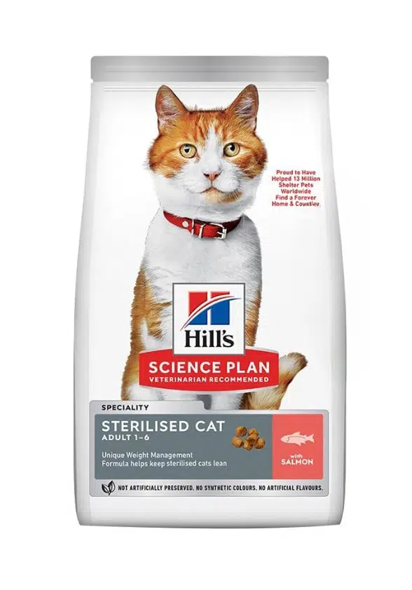 Hills Sterilised Adult Somonlu Kısırlaştırılmış Yetişkin Kedi Maması 1.5 Kg