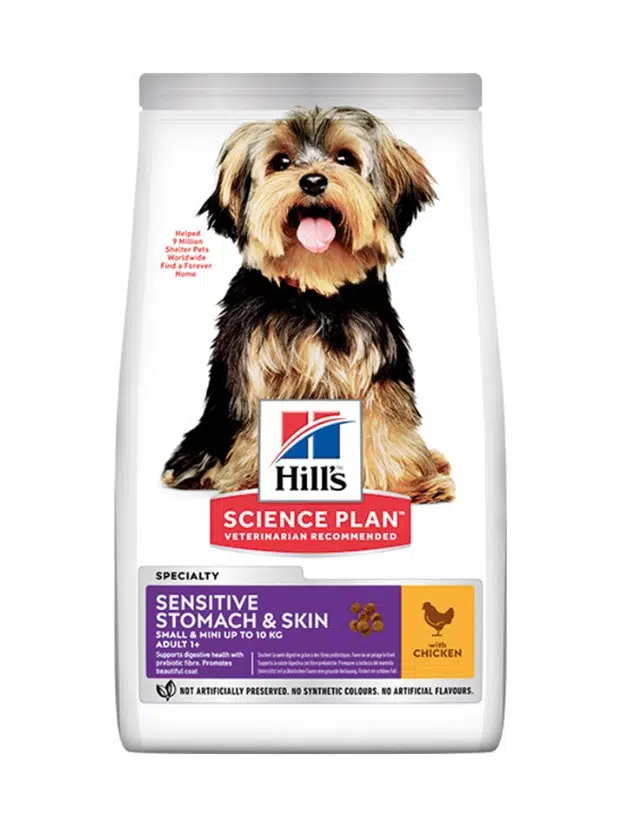 Hills Small Adult Sensitive Stomach & Skin Tavuklu Küçük Irk Hassas Yetişkin Köpek Maması 1.5 Kg
