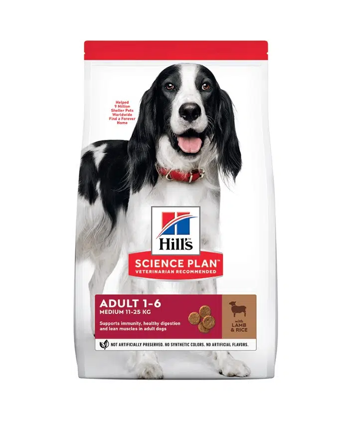 Hills Medium Adult Kuzu Etli Orta Irk Yetişkin Köpek Maması 14 Kg