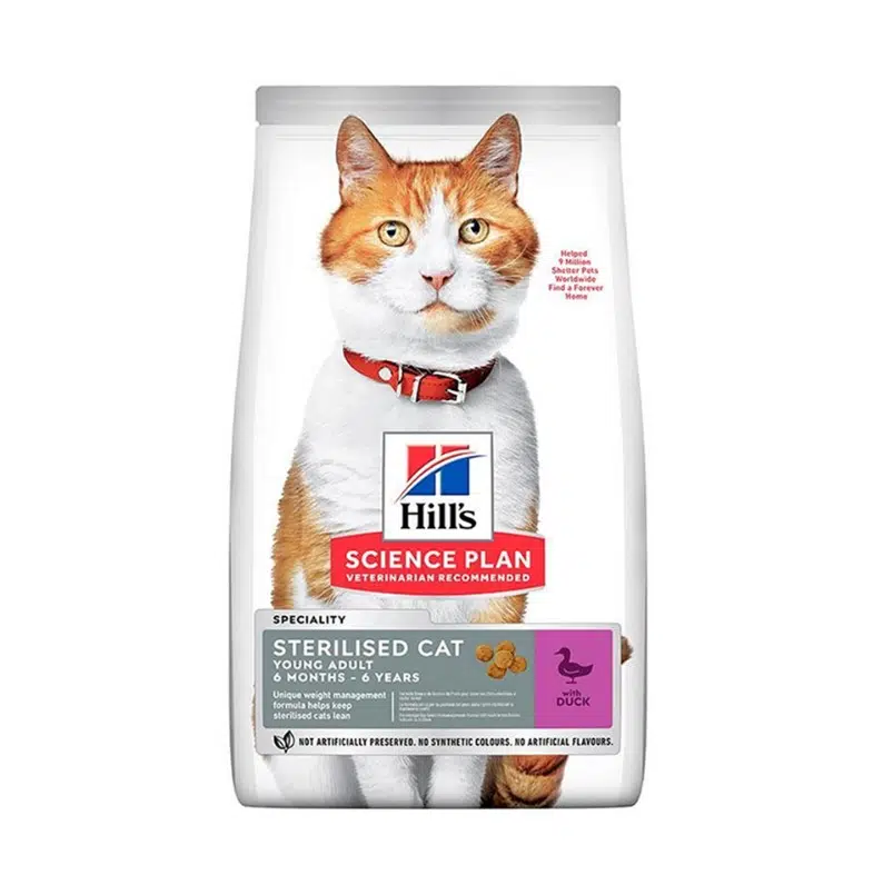 Hills Sterilised Adult Ördek Etli Kısırlaştırılmış Yetişkin Kedi Maması 3 Kg