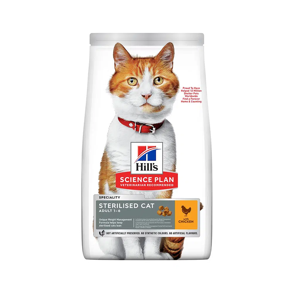 Hills Sterilised Adult Tavuklu Kısırlaştırılmış Yetişkin Kedi Maması 3 Kg
