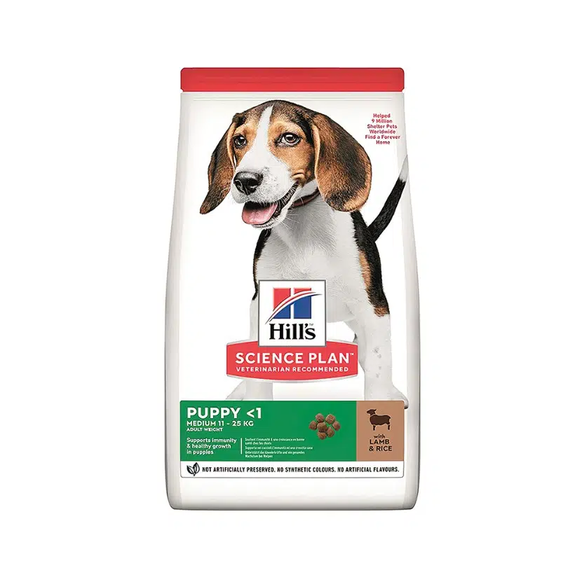 Hills Medium Puppy Kuzu Etli Orta Irk Yavru Köpek Maması 14 Kg