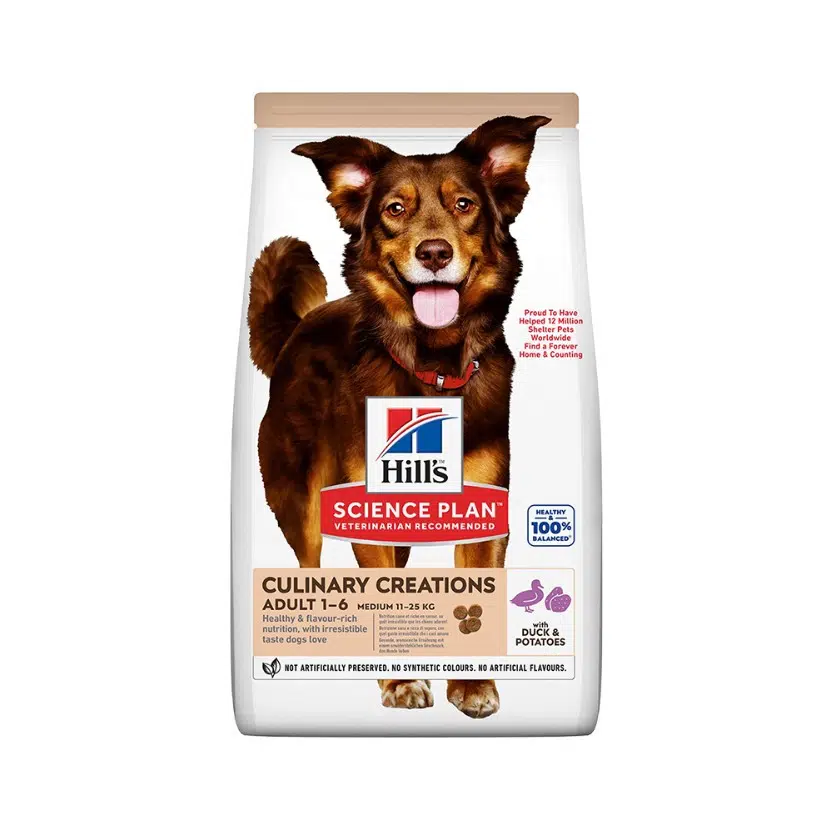 Hills Culinary Creations Medium Adult Ördekli Ve Patatesli Yetişkin Köpek Maması 14 Kg