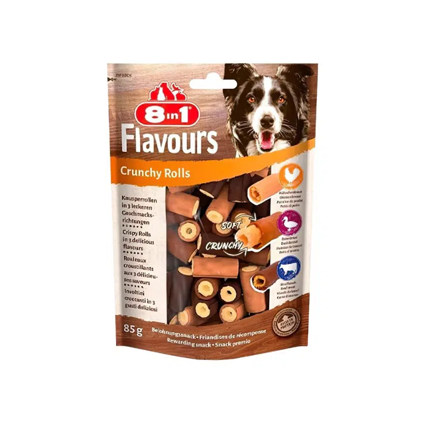 8in1 Flavours Crunchy Rolls Kıtır Köpek Ödülü 85gr