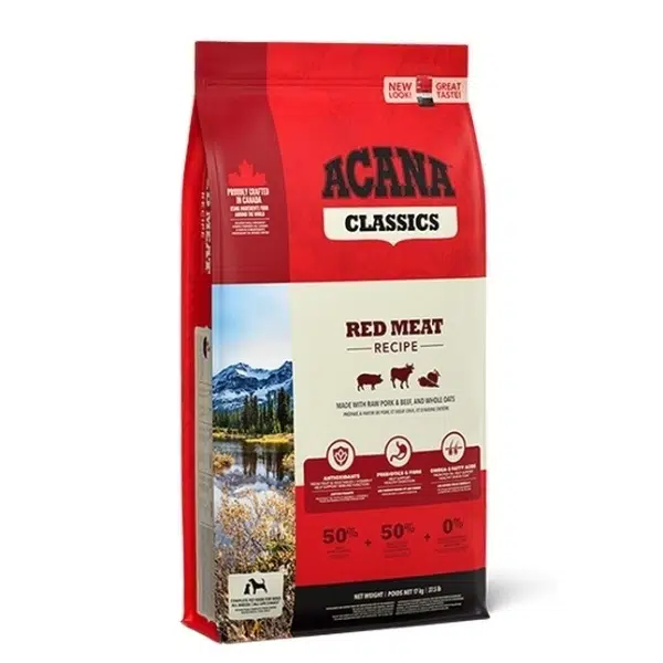Acana Classic Red Kuzu Etli ve Sığır Etli Düşük Tahıllı Köpek Maması 9.7 Kg