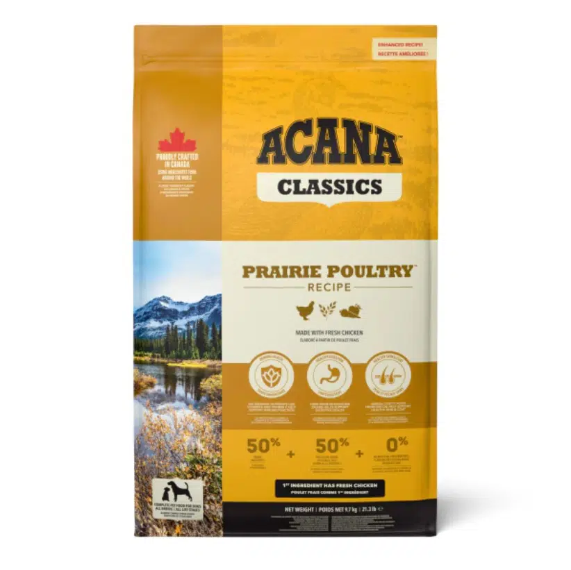 Acana Classics Prairie Poultry Tavuklu ve Hindili Düşük Tahıllı Köpek Maması 9.7 Kg