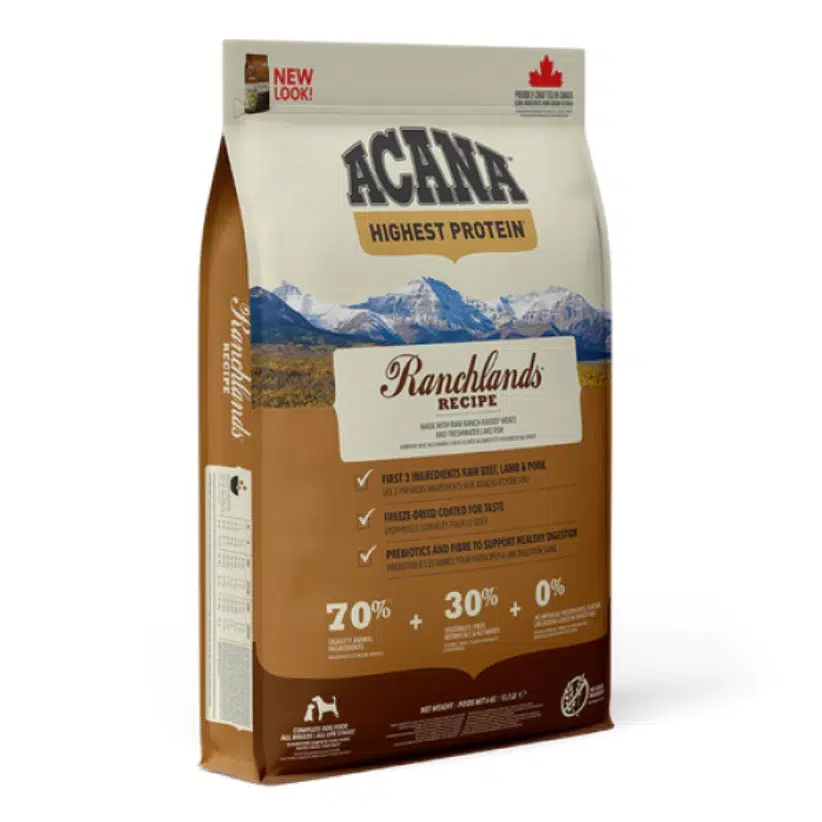 Acana Highest Protein Ranchlands Adult Sığır Etli Tahılsız Yetişkin Köpek Maması 2 Kg