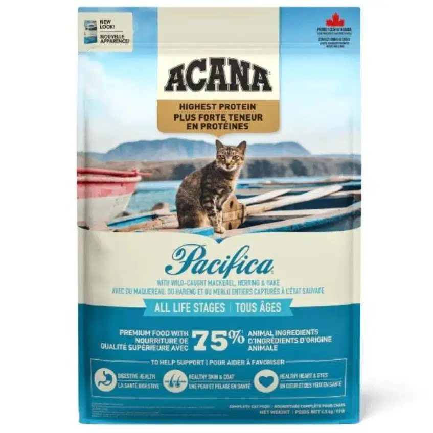 Acana Pacifica Yüksek Protein Balıklı Tahılsız Kedi Maması 4.5 Kg