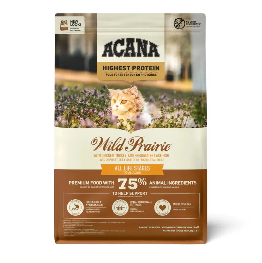 Acana Wild Prairie Highest Yüksek Protein Tavuklu ve Balıklı Tahılsız Kedi Maması 1.8 Kg