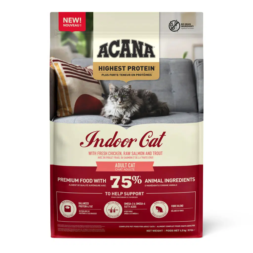 Acana Indoor Yüksek Proteinli Tavuk ve Balıklı Yetişkin Kedi Maması 4.5 Kg