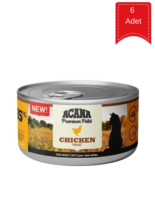 Acana Premium Pate Adult Tavuk Etli Ezme Yetişkin Kedi Konservesi 85 Gr X 6 Adet