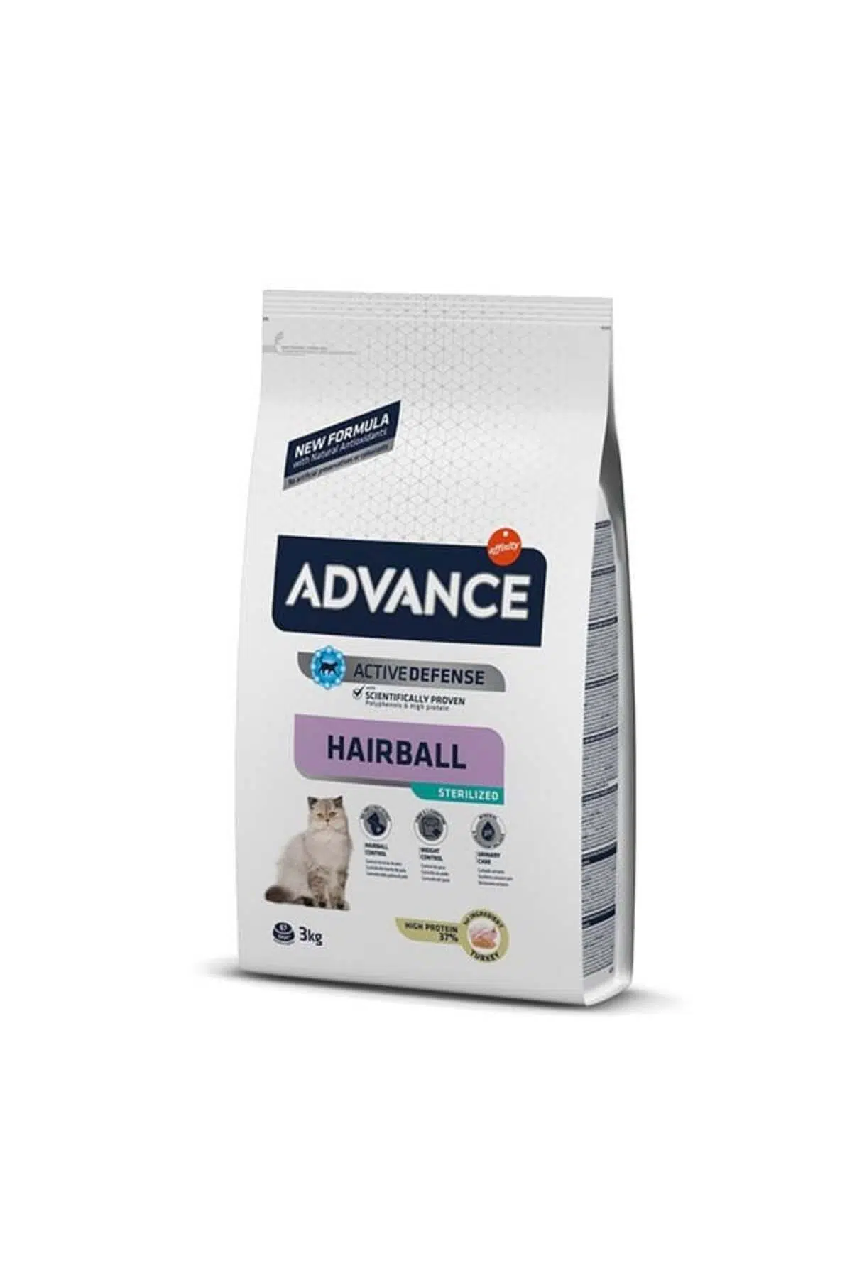 Advance Hairball Sterilised Hindili Tüy Yumağı Önleyici Kısırlaştırılmış Kedi Maması 3 Kg