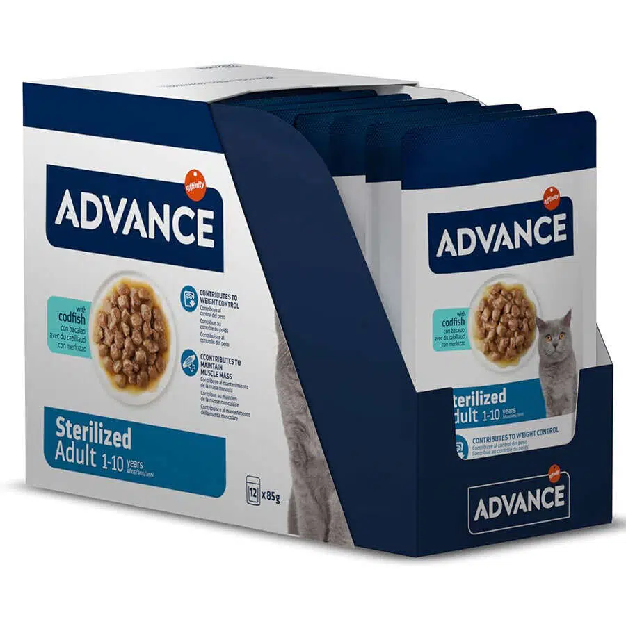 Advance Sterilised Morina Balıklı Kısırlaştırılmış Kedi Yaş Maması 85 Gr X 12 Adet