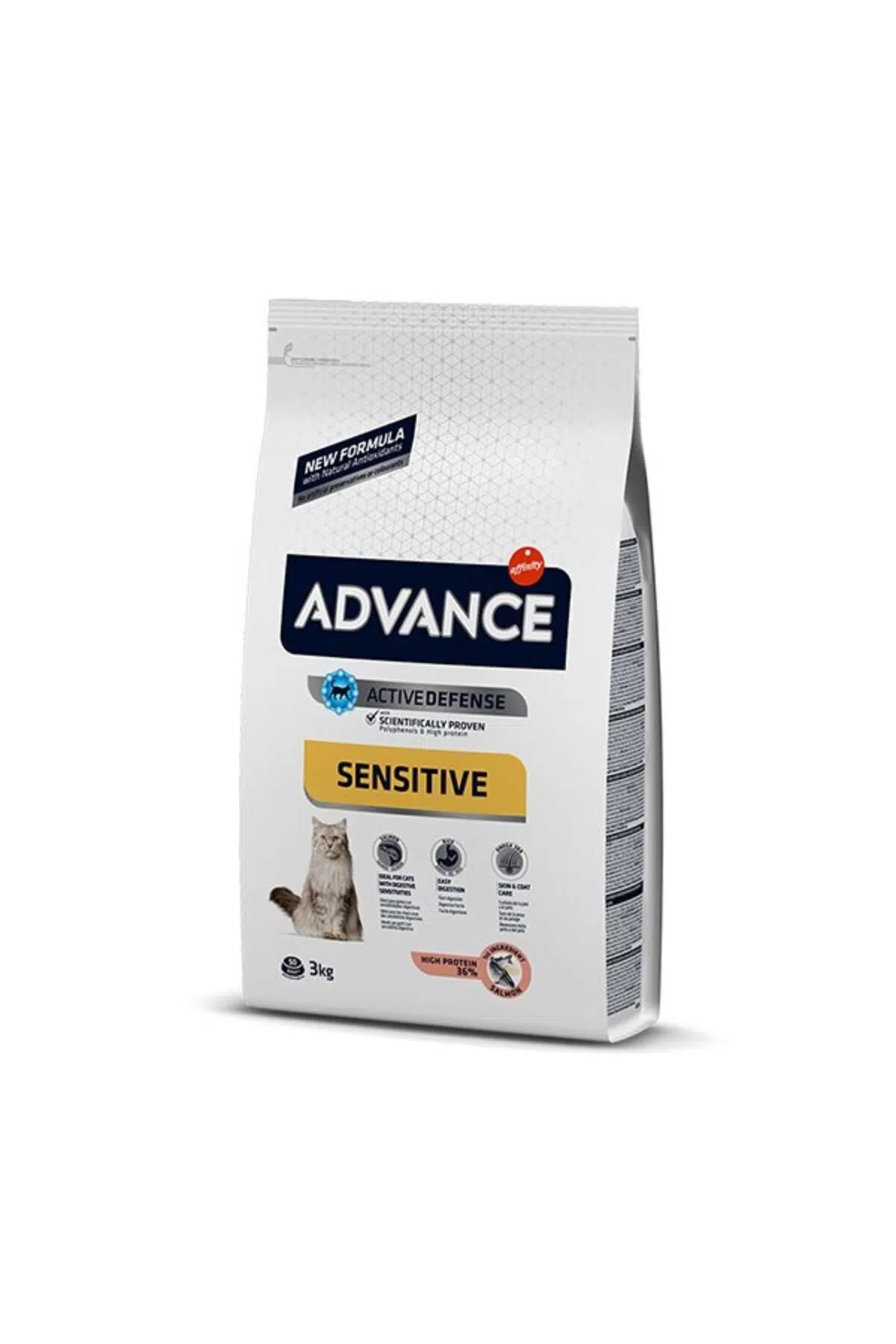 Advance Sensitive Somonlu Yetişkin Kedi Maması 3 Kg