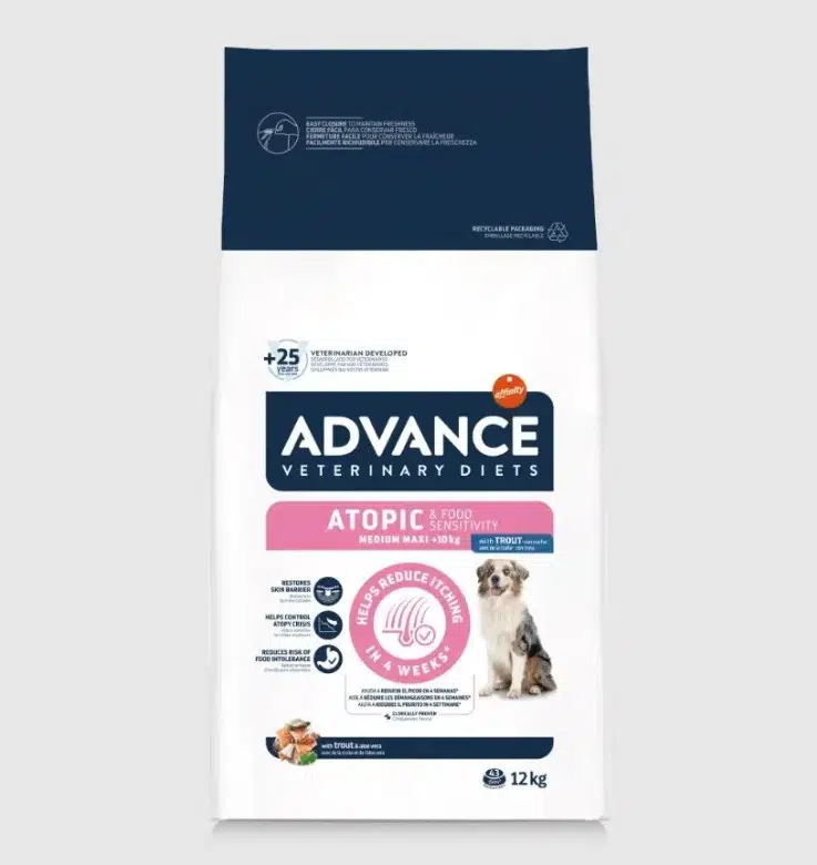 Advance Veterinary Diets Atopic Alabalıklı Orta Ve Büyük Irk Köpek Maması 12 Kg 