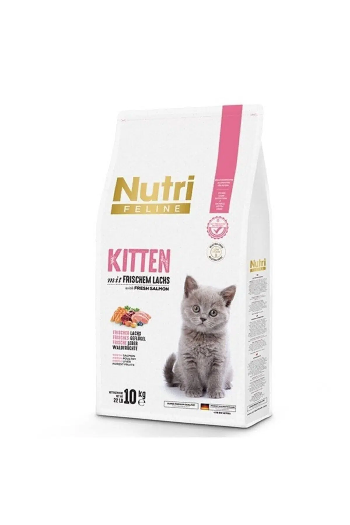 Nutri Feline Kitten Tahılsız Somonlu Yavru Kedi Maması 10 Kg