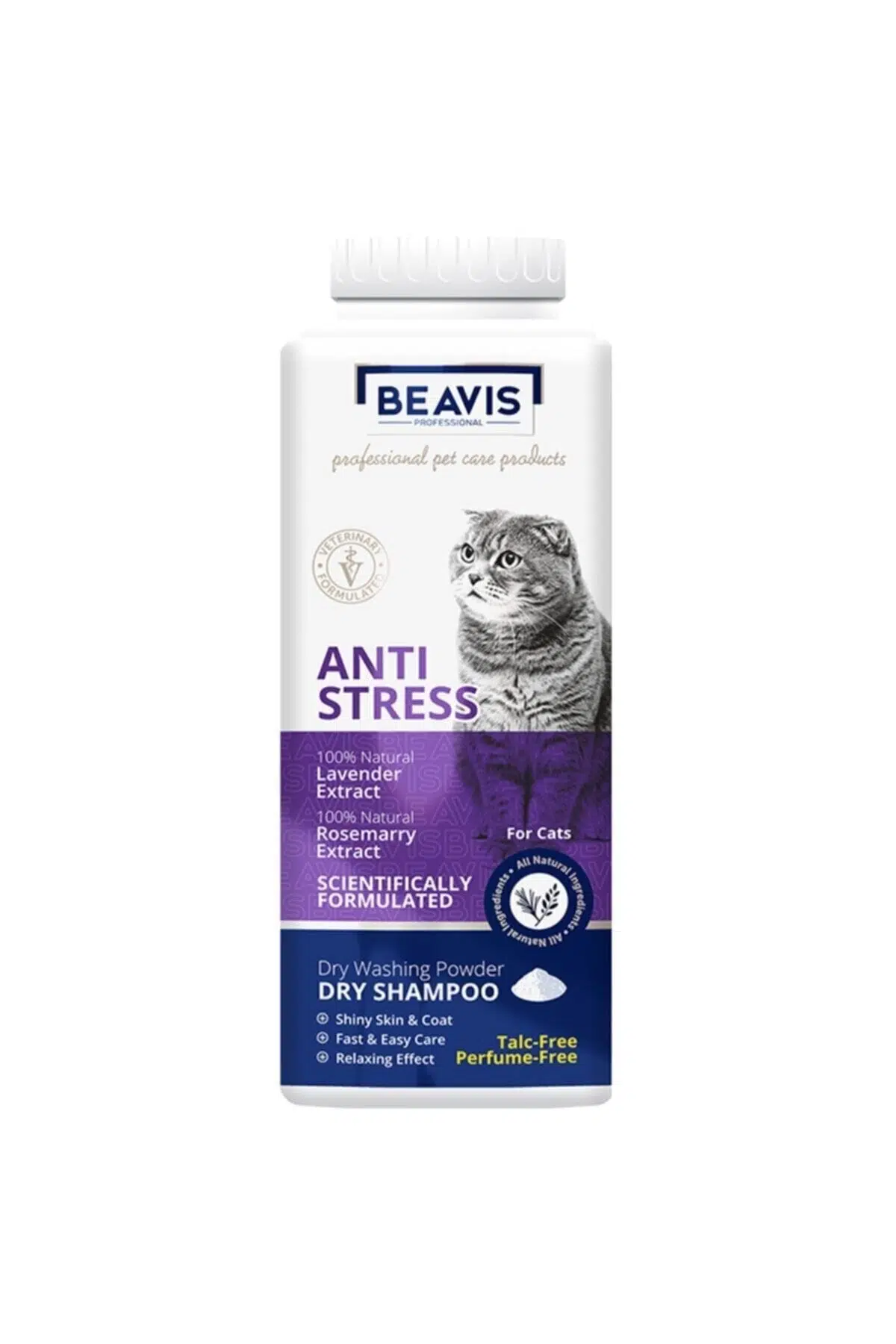 Beavis Anti-Stress Lavanta Ve Biberiye Özlü Toz Kedi Şampuanı 150 Gr