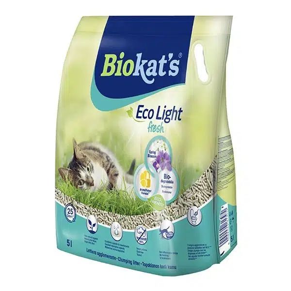 Biokat's Eco Light Fresh Spring Blossom Bahar Çiçeği Pelet Kedi Kumu 5 Lt