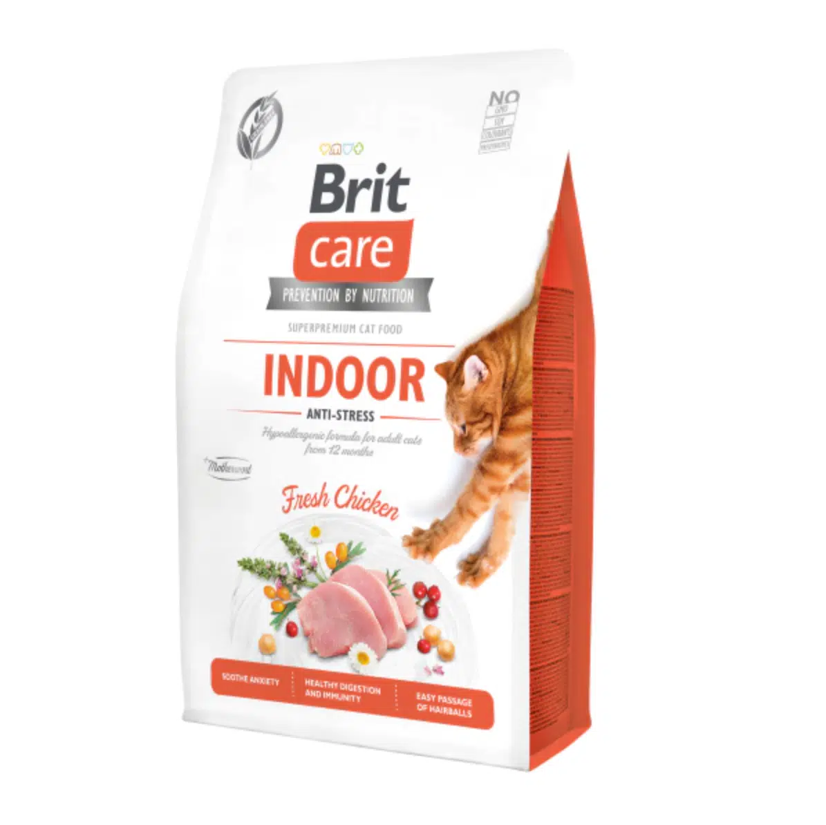 Brit Care Care Indoor Anti Stress Hypoallergenic Tavuklu Tahılsız Yetişkin Kedi Maması 2 Kg