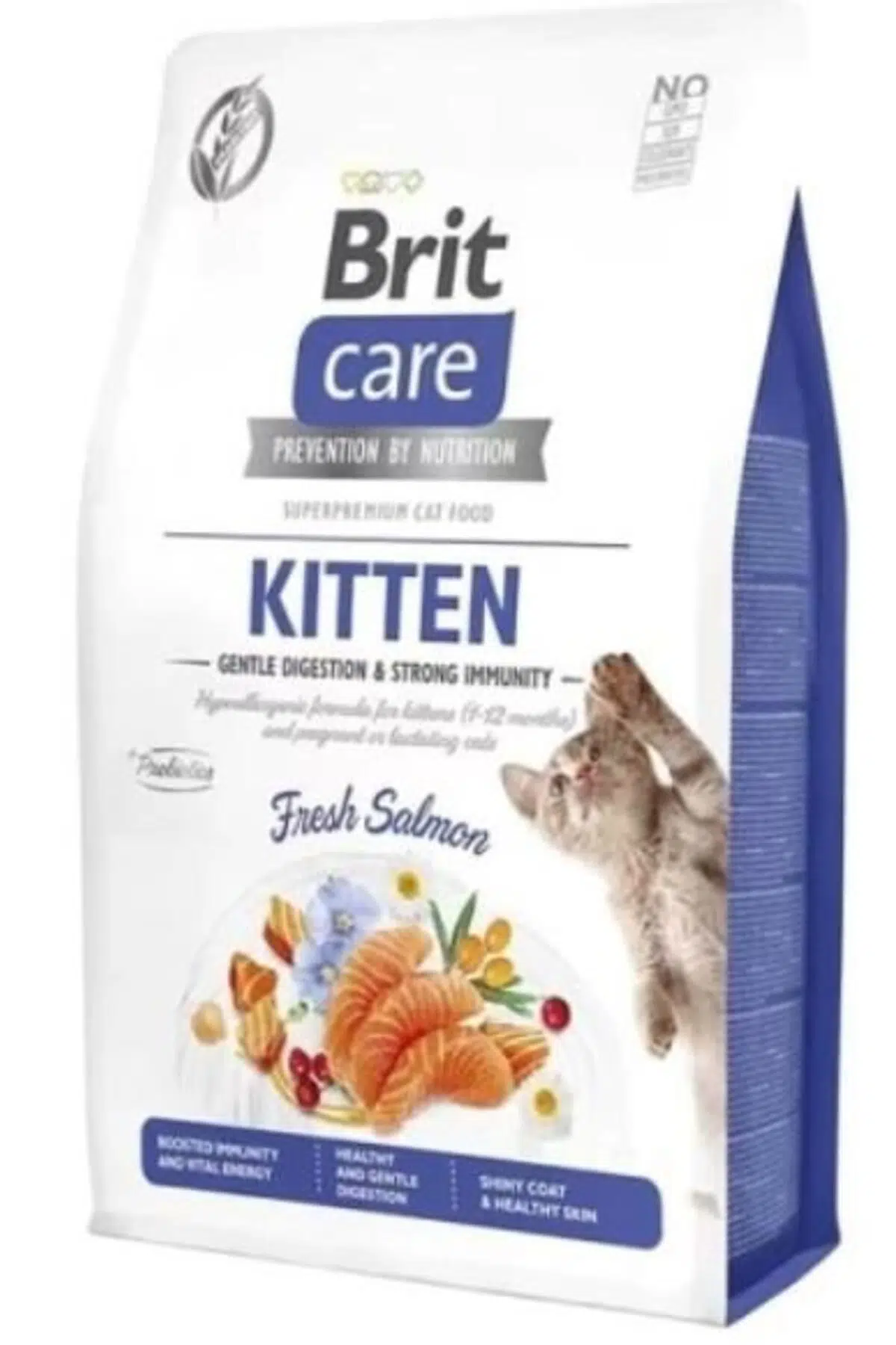 Brit Care Gentle Digestion Kitten Tahılsız Somonlu Strong Immunity Yavru Kedi Maması 7 Kg