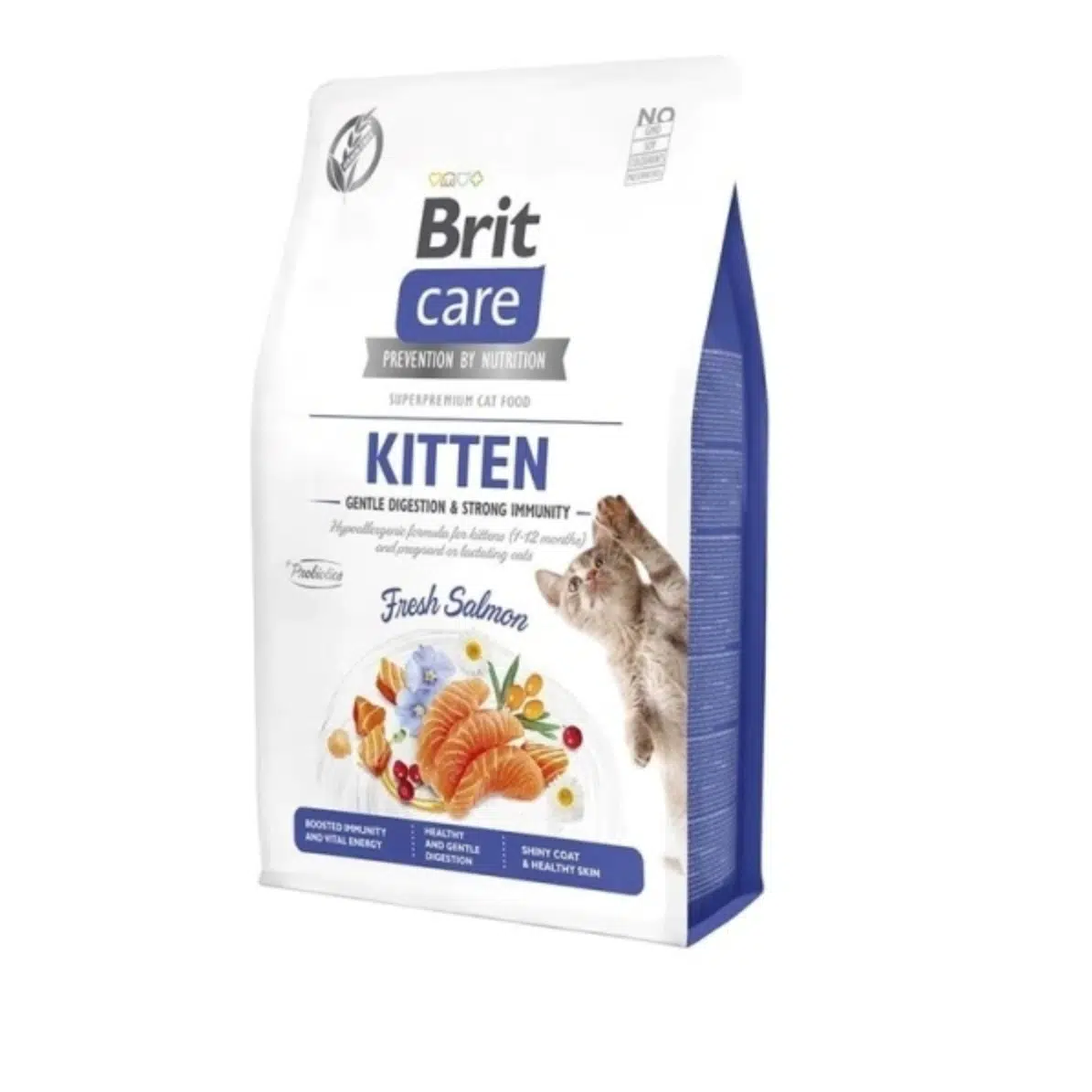 Brit Care Kitten Gentle Digestion & Strong Immunity Somonlu Tahılsız Yavru Kedi Maması 2 Kg