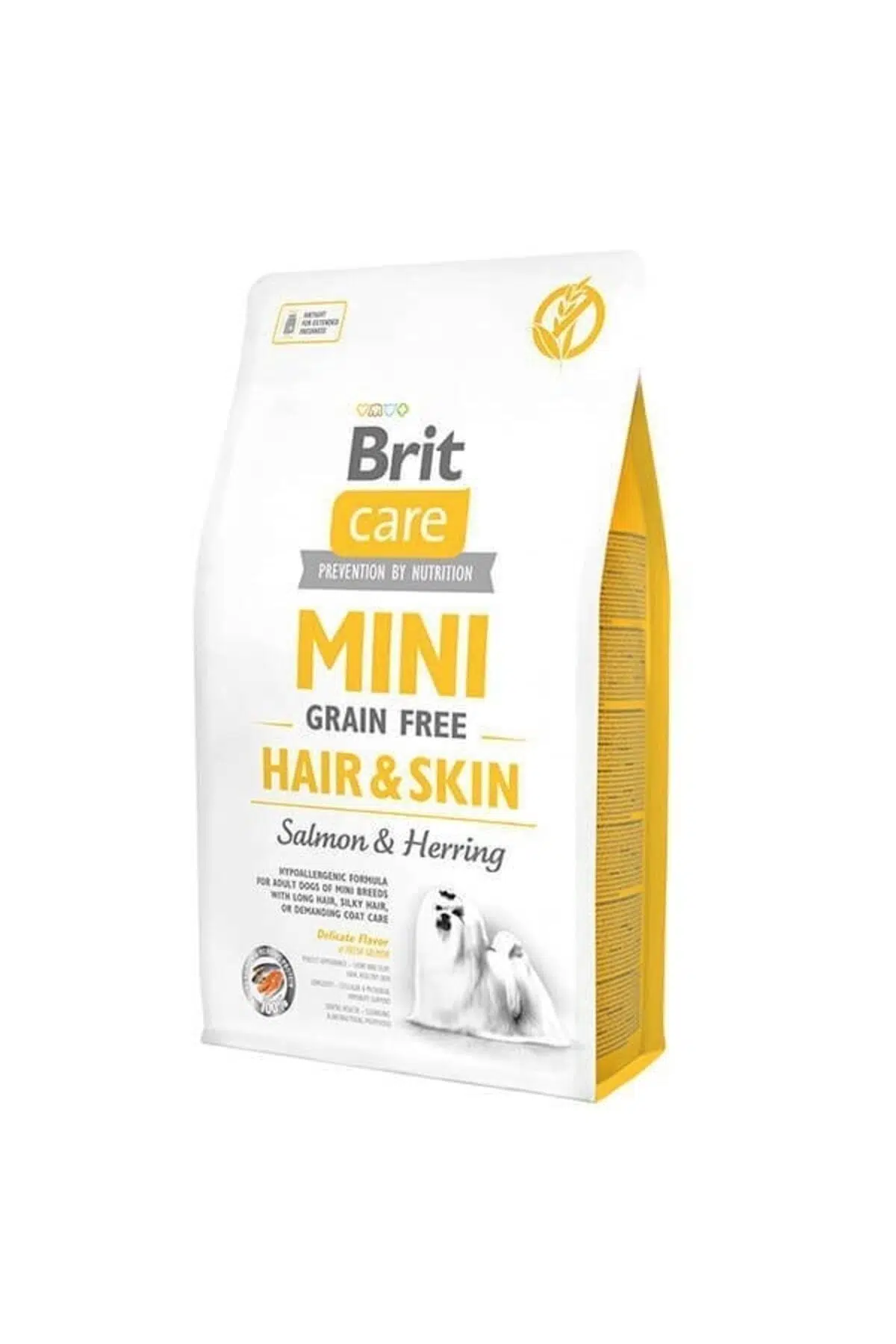 Brit Care Hair Skin Mini Somonlu ve Ringa Balıklı Tahılsız Küçük Irk Yetişkin Köpek Maması 7 Kg