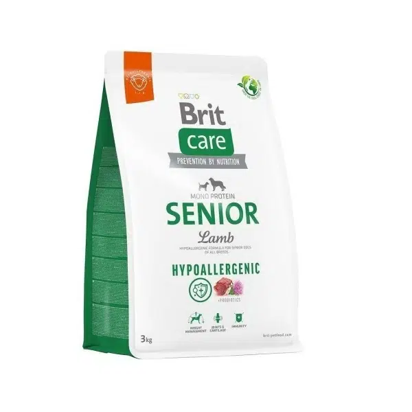 Brit Care Hipoalerjenik Kuzulu ve Pirinçli Tüm Irklar İçin Yaşlı Köpek Maması 3 Kg