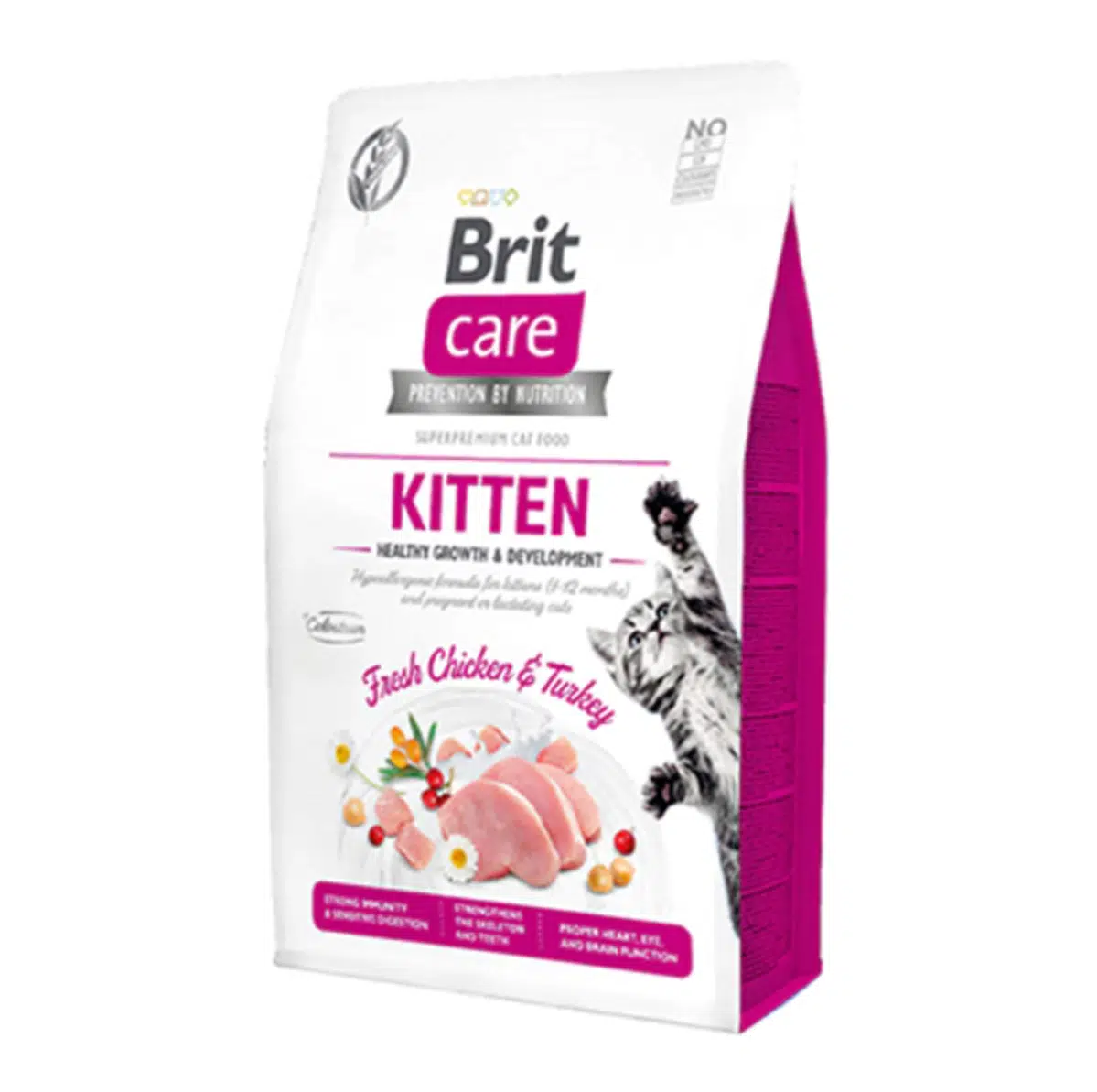 Brit Care Hypoallergenic Tavuklu Ve Hindili Tahılsız Yavru Kedi Maması 2 Kg