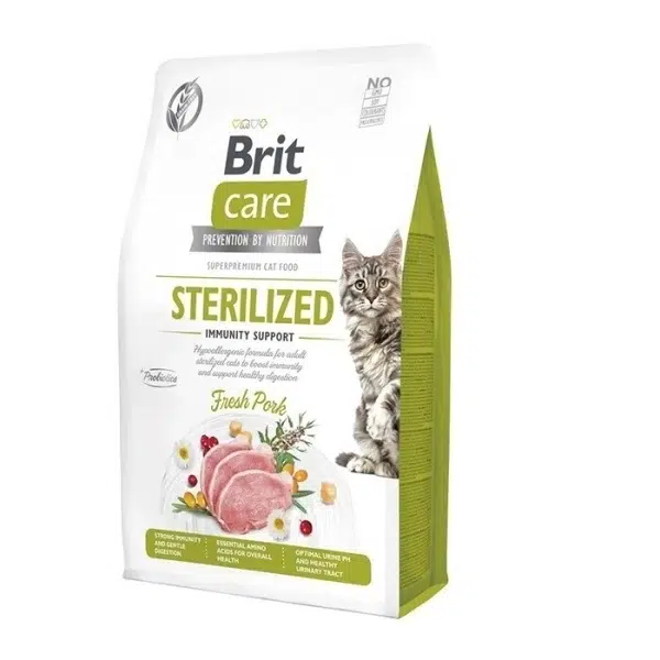 Brit Care Immunity Support Domuz Etli Tahılsız Kısırlaştırılmış Kedi Maması 2 Kg