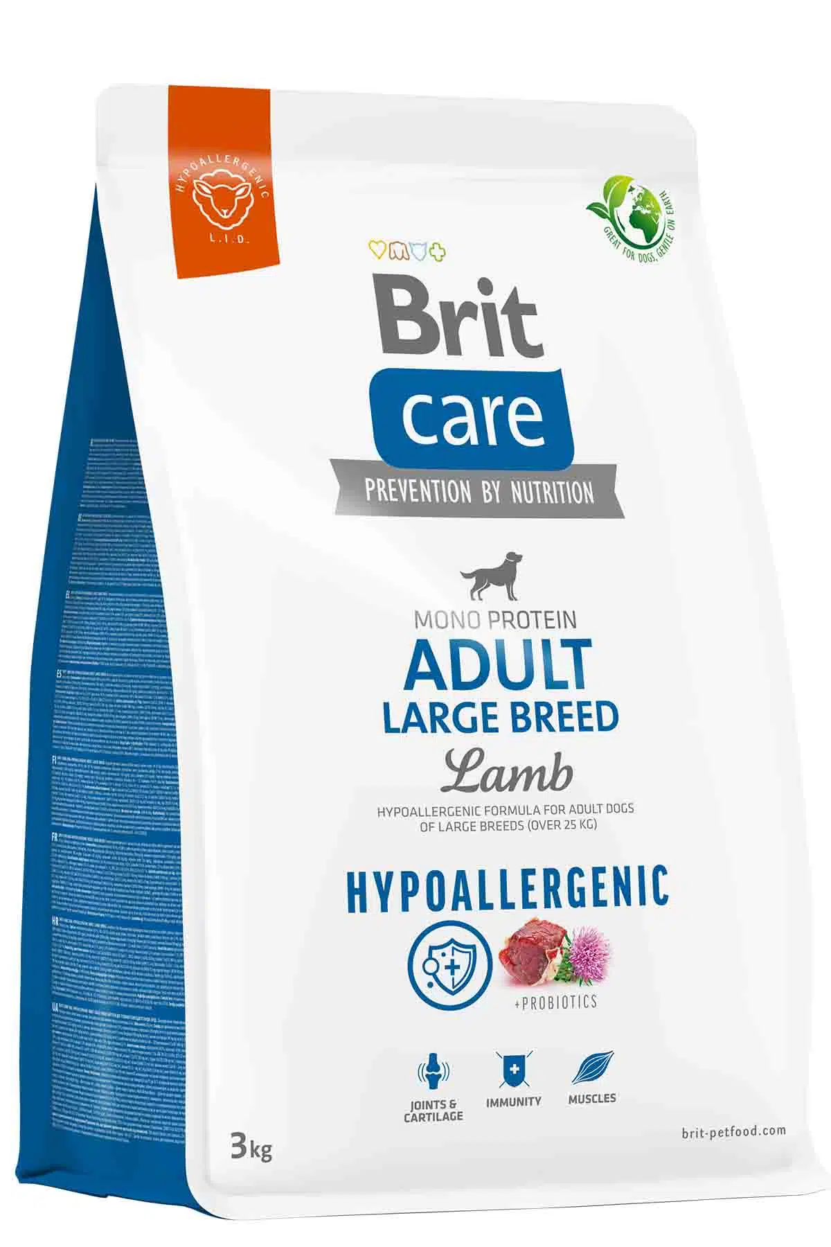Brit Care Mono Protein Hipoalerjenik Kuzu Etli Büyük Irk Yetişkin Köpek Maması 3 Kg