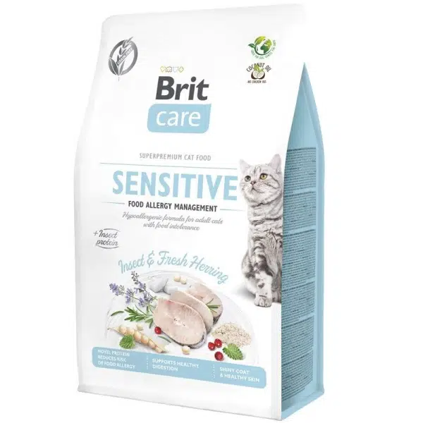 Brit Care Sensitive Hipoalerjenik Ringa Balıklı Yetişkin Kedi Maması 2 Kg