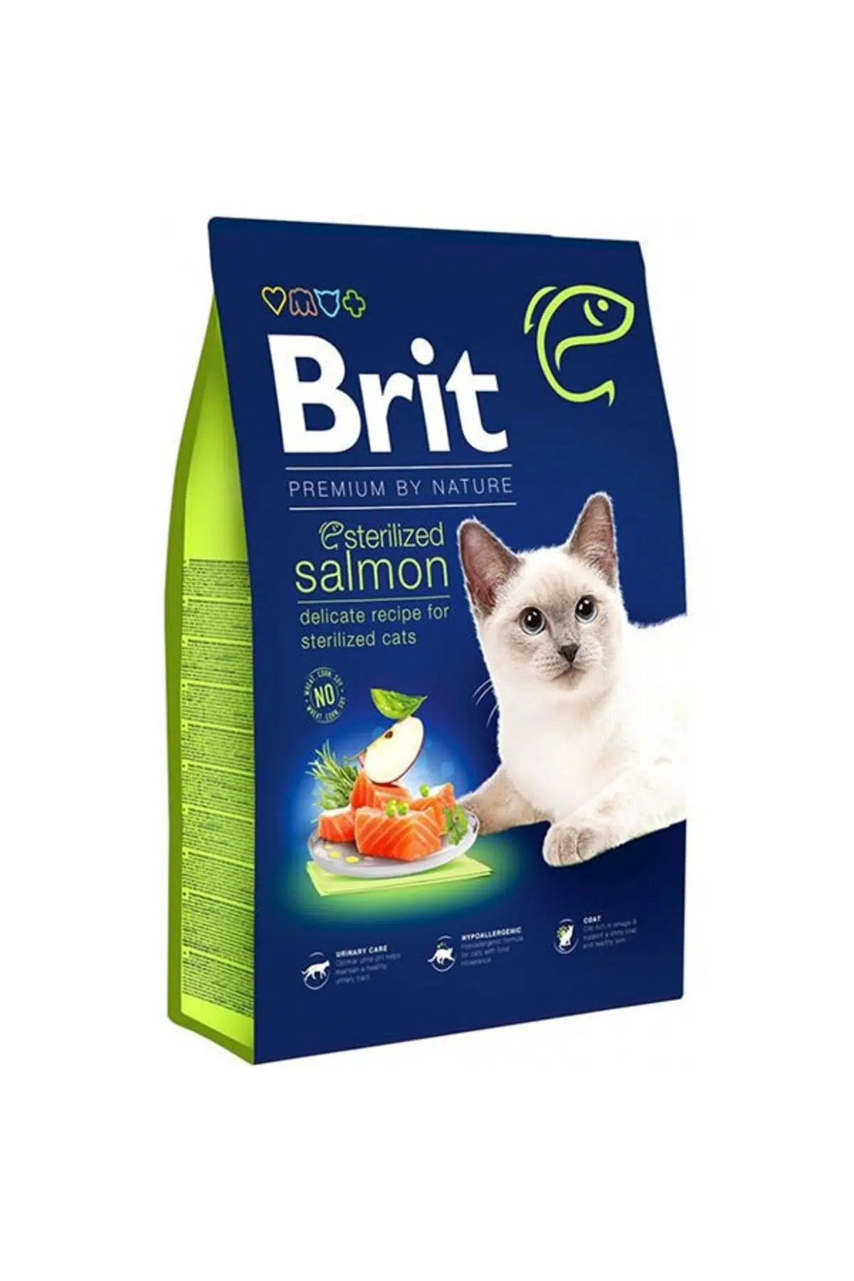 Brit Premium By Nature Sterilised Somonlu Kısırlaştırılmış Kedi Maması 8 Kg